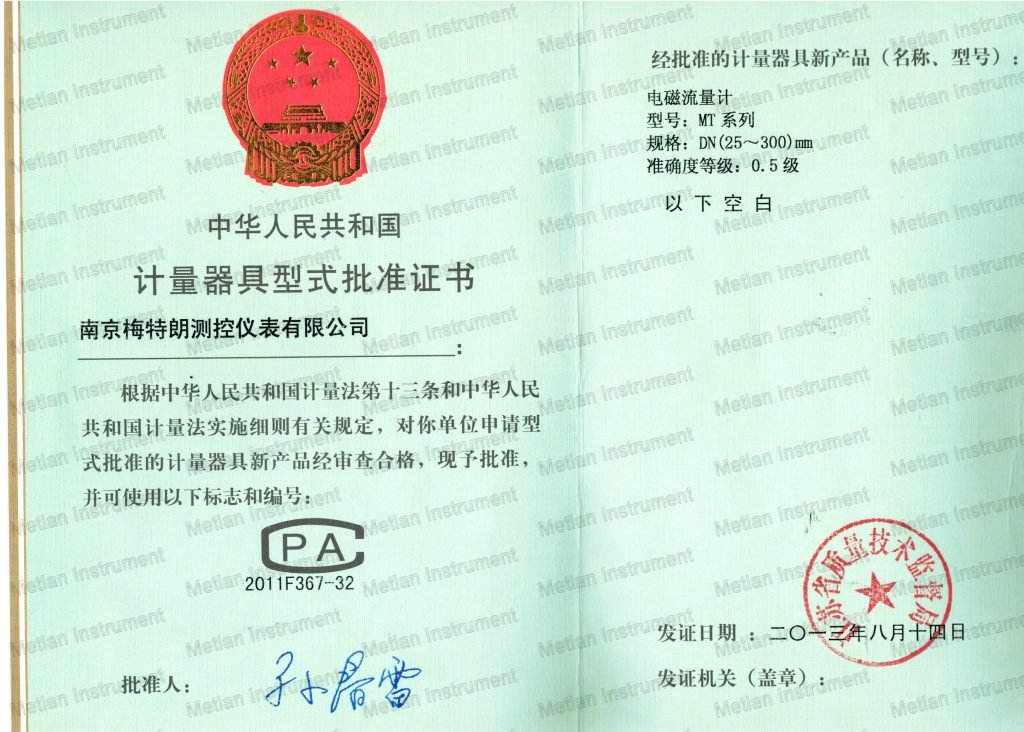 Type Approval Certificate